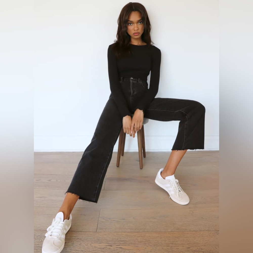 Demon Forum Farrah wide leg pant black size 25